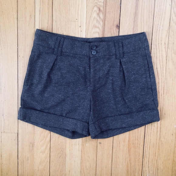 NWOT Daisy Fuentes brown / taupe tweed shorts - Picture 1 of 6